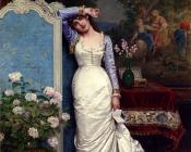 奥古斯特 托尔穆奇 : Young Woman In An Interior